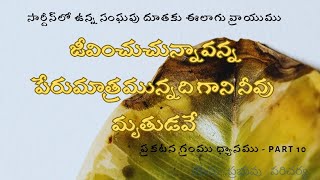 Revelation 30106  Part10  ప్రకటన గ్రంధము ధ్యానములు Revelation Bible Study Verse by verse [upl. by Helman]