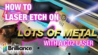 How to Laser Engrave On Metal With A Co2 Laser  A Complete How to Guide  Brilliance Laser Inks [upl. by Itirahc188]