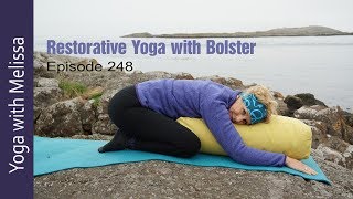 Restorative Yoga  60 min Restorative Yoga with Bolster  Yoga with Dr Melissa West 248 [upl. by Simonetta]