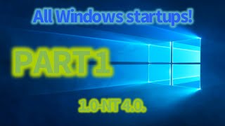 All Windows startups Part 110NT 40 [upl. by Hunt]