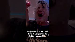 DODGERS de LOS ÁNGELES FESTEJAN SU PASE a la SERIE DE CAMPEONATO de la LIGA NACIONAL 2024 [upl. by Ellinnet]