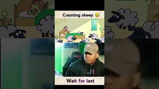 Counting Sheep 😂  likeshare amp subscribe  shorts cartoon troling funnyshorts memes laugh [upl. by Bunting]