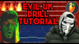 DARK UK DRILL TUTORIAL 2022 FL STUDIO [upl. by Chamberlain743]