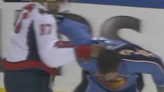 Donald Brashear vs Zach Bogosian Oct 10 2008 [upl. by Assira]