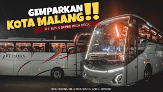 LIVERY PENUH MAKNA  MAS WAHID BAWA PULANG UNIT TERBARU  RILIS BUS PESONA JETBUS 5 SINGLE GLASS [upl. by Aix]