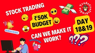 Day 18amp19 of Trading with ₹50K Gains Losses and Key Insights StockTrading ₹50KChallenge [upl. by Davey]