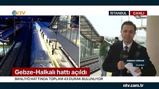 GebzeHalkalı tren hattında İşte sefer saatleri ve ücretler [upl. by Mccormac]