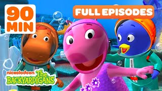 Tyrone amp Pablo Find Mermaids  Castaways Adventure w Uniqua  Full Episodes  The Backyardigans [upl. by Aicilic]