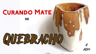 Mate Cruz Tobiano tremendo mate de quebracho lo curamos y saboreamos por primera vez [upl. by Niddala]