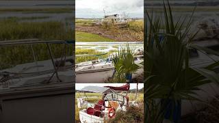 Day 280 Beaufort’s Beached Boats beaufort boat boating river coastal sailboat photography [upl. by Einned]