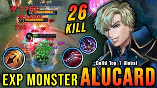 26 Kills New Alucard Exp Lane Build INSANE LIFESTEAL  Build Top 1 Global Alucard  MLBB [upl. by Jarib]