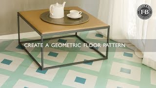 Farrow amp Ball  Create A Geometric Floor Pattern [upl. by Jason745]