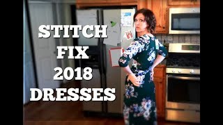 April 2018 Stitch Fix Unboxing and Fashion Show [upl. by Latterll379]