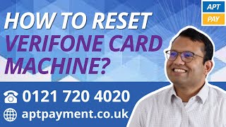 HOW TO RESET VERIFONE CARD MACHINE [upl. by Bazar574]