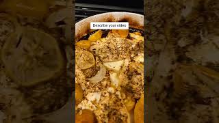 Greek Chicken dinnerfoodvlog cookwithme cook foodie fresh yummy cookathome shortsviral [upl. by Ahcatan970]