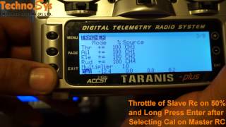 FrSky Taranis X9D Plus Buddy Box  Trainer Mode Setup with a FrSky Taranis X9D Master amp Slave [upl. by Clarey]