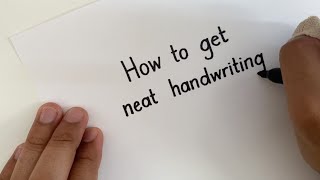 How to get NEAT Handwriting  Straight Lines in MINUTES [upl. by Benjamen]