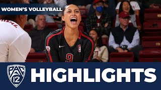 USC vs No 3 Stanford Womens Volleyball Highlights  2023 Season [upl. by Gustafson912]