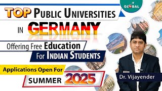 Top Public Universities in Germany Offering free Education for Indian Students  Apply Now [upl. by Eitak88]