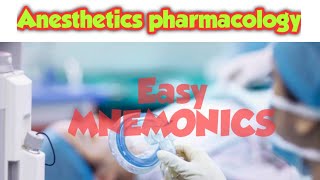 Anesthetics pharmacologyAnesthetics MNEMONICSgenerallocalinhaled anesthetics [upl. by Raseac]