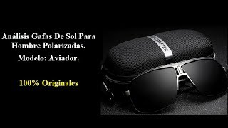 Analisis Gafas De Sol Para Hombre Polarizadas Modelo Aviator 100 Originales [upl. by Lap]