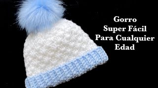 PATRON DE CROCHET FACIL Y RAPIDO TEJER GORRO A CROCHET PARA GENERAR MAS INGRESOS DESDE TU CASA [upl. by Kiley]