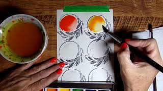 Relax amp Swatch vibrant Japanese Watercolor by Grumbacher 🖌️🎨 swatches asmr art music viralvideo [upl. by Riley]