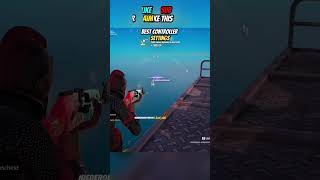 BEST Controller SETTINGS Aimbot 🎯 fortnite shorts [upl. by Oicangi901]