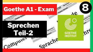 Goethe Zertifikat A1SD1  Sprechen Teil 2 Q and A  PART 4 [upl. by Stein528]