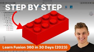 Day 1 of Learn Fusion 360 in 30 Days for Complete Beginners  2023 EDITION [upl. by Esmond38]