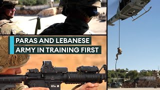 Rare access to UK and Lebanese airborne forces largescale military exercise [upl. by Iveksarap400]