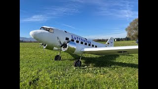 Friday flying with RC 22m Douglas DC3 [upl. by Scarrow]