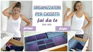 Organizzatori fai da te per armadi e cassettiSimil  IkeaCome tenere in ordine larmadio [upl. by Aznofla764]