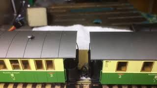 Servo powered uncoupler for 009  H0e  H0m Model Railway [upl. by Singband]