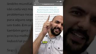 Você sabia que 77 das empresas planejam aumentar seus investimentos em automação industrial [upl. by Cerf]