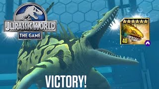 Underwater Battles  Jurassic World The Game [upl. by Malinin450]