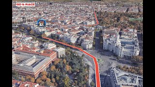 Movistar Madrid Medio Maratón 2024 fly over the halfmarathon course Video of the race path [upl. by Lurlene]