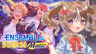 【ENSEMBLE STARS MUSIC】FIRST TIME PLAYING ENSTARS COLLECTING IDOL IKEMEN 👀✨ [upl. by Shaine686]