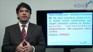 Revisão Ebeji  Direito Constitucional  Normas Programáticas  Prof Ubirajara Casado [upl. by Nylaf]