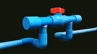 Amazing Tip I Turn valve water pipe 49 connect with PVC water pipe 34 again [upl. by Akir853]