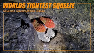 The tightest cave squeeze ever recorded 6x10 inches [upl. by Elihu]