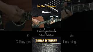 Cancer  My Chemical Romance  EASY Guitar Lessons for Beginners  Chord amp Strumming Pattern [upl. by Dall149]