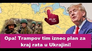 Opa Trampov tim izneo plan za kraj rata u Ukrajini [upl. by Ytissahc870]