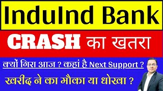 INDUSIND BANK SHARE NEWS TODAY i indusind bank share CRASH I INDUSIND BANK AAJ KYUN GIRA I INDUSIND [upl. by Lucrece]