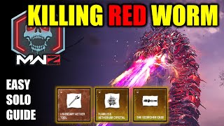 COD MW3 Zombies How to kill the Red Worm Greylorm Solo Guide [upl. by Enibas]