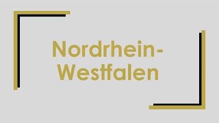 NordrheinWestfalen einfach und kurz erklärt [upl. by Kacerek312]