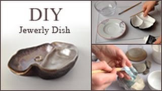 DIY How to make a Jewelry organizer dish bowl  Papiermâché HD [upl. by Uon609]