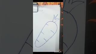 How to draw a carrotARcreativitynart shortsviralshortseasyartforkids drawing [upl. by Raeann]