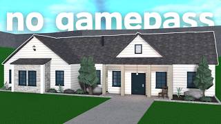 18K NO GAMEPASS STARTER HOUSE  Bloxburg Tutorial with Voice [upl. by Huskamp865]