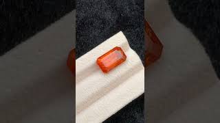 Stunning faceted hessonite gernet stone Weight 960 CRTDimension 1595mm [upl. by Nylareg]